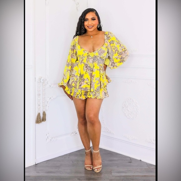 26. Sunny Dreams Ruffle Romper - Picture 5 of 5